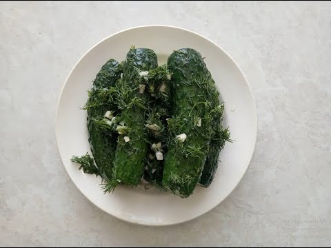 Video: Lightly Salted Cucumbers In A Quick Way