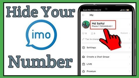 Hide imo Number and Make call & Do Chat || imo tricks