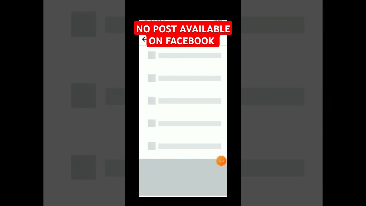 FACEBOOK NO POST AVAILABLE NO MORE STALKER