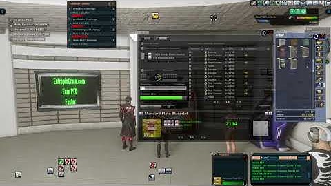 Entropia Universe, Crafting Run, Using Standard Plate, 1.5 K Run