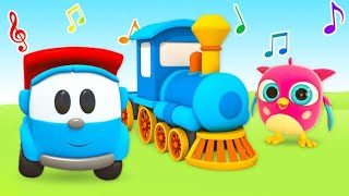Leo Plays with Stacking Rings | Educational Videos for Toddlers | Learn & Play with Leo