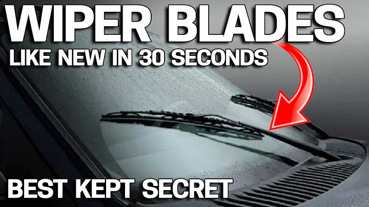 How to Make Windshield Wiper Blades Like NEW in 30 Seconds