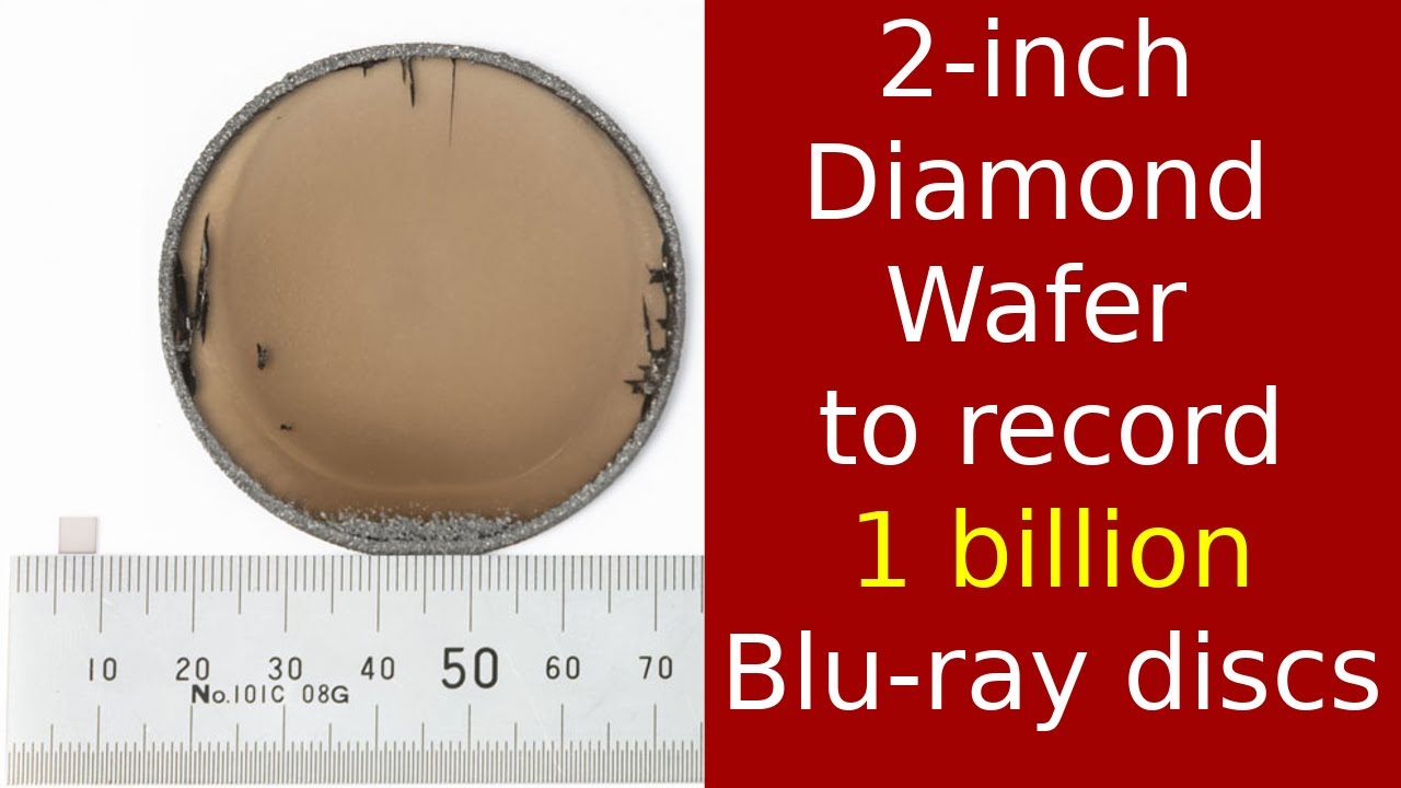Pure 2inch diamond wafer could enable quantum memory to record 1