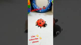 How to make ladybug with super clay❤️#shorts #shortsfeed #viralvideo #ladybug #viral #@multicreating