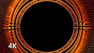 Abstract Fire Ring | 4k VJ Loop Footage | Animated Background