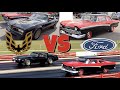 1977 Trans Am vs SUPERCHARGED 1957 Ford 300 - PURE STOCK DRAG RACE