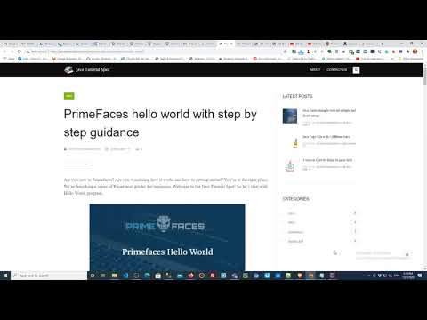 Tập 3 : Primefaces ( Web.xml : config Servlet - xhtml - Bootrap )