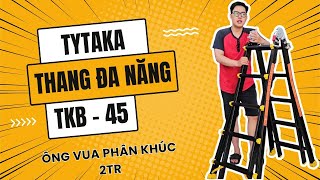 Review of TYTAKA TKB-45 Multi-Purpose Aluminum Telescopic Ladder, 2.5m A-Frame, 5m Extension, 150...