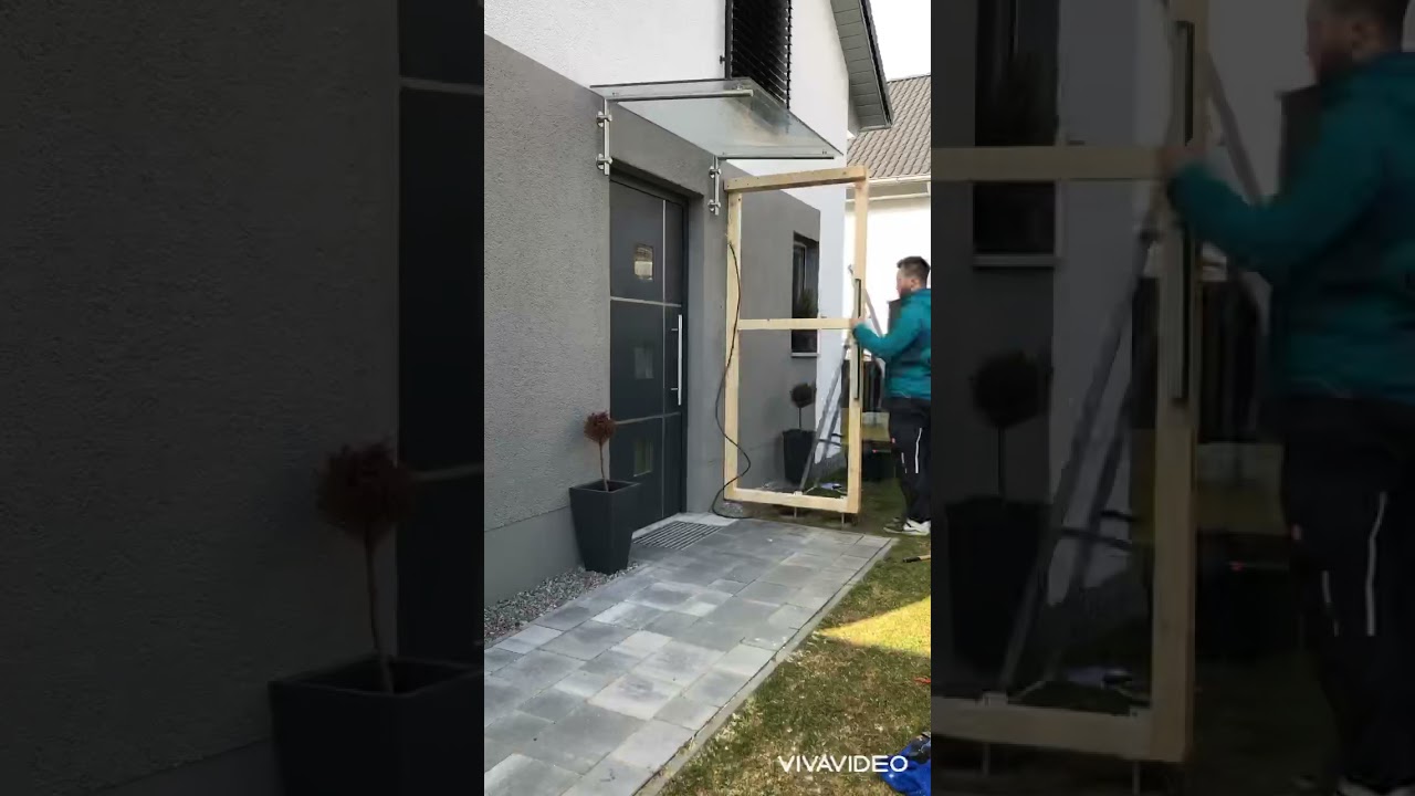 DIY Vordach L- Überdachung Haustürvordach