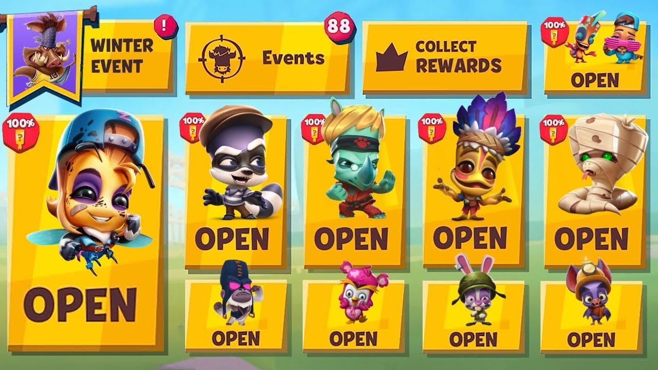 Unlocking All Level 10 Skins Zooba YouTube