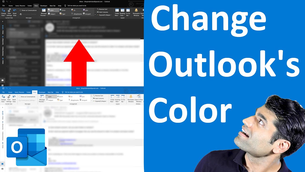 How to change the color of your Outlook YouTube