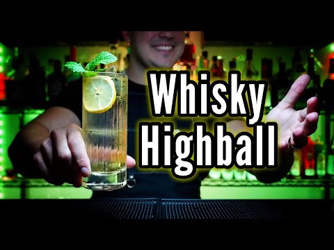🔆 Cocktail Whisky Highball 🍋 #short SOFISTICADO