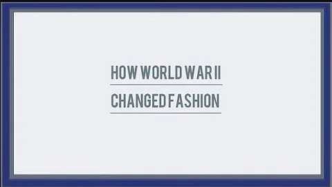 Fashion and world war 2 || How fashion changed in world war 2 || Fashion changes during world war 2