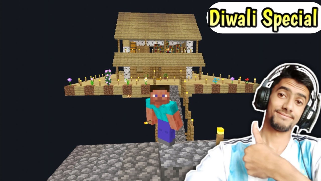 Diwali in Minecraft One Block Survival Series in hindi - YouTube