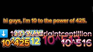 15 second vid with 10^425 and 10^516