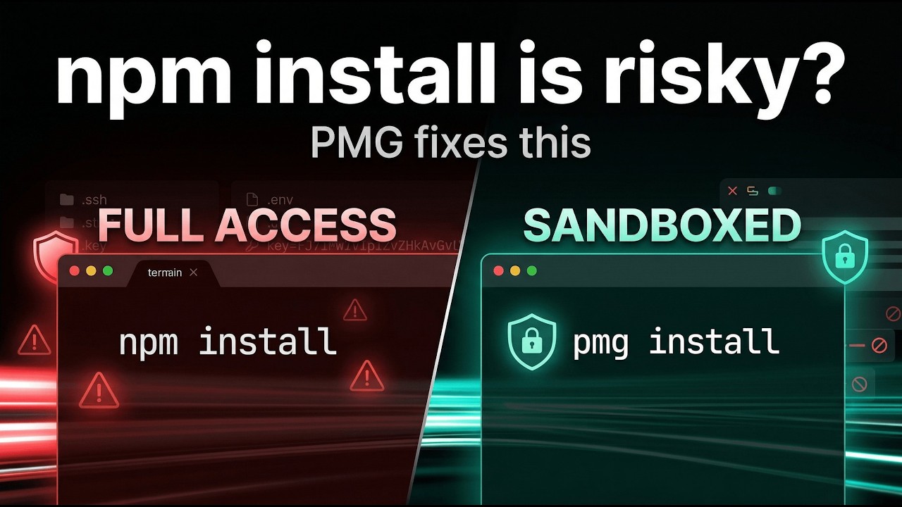 What npm install scripts can actually do (and how to stop it) - YouTube