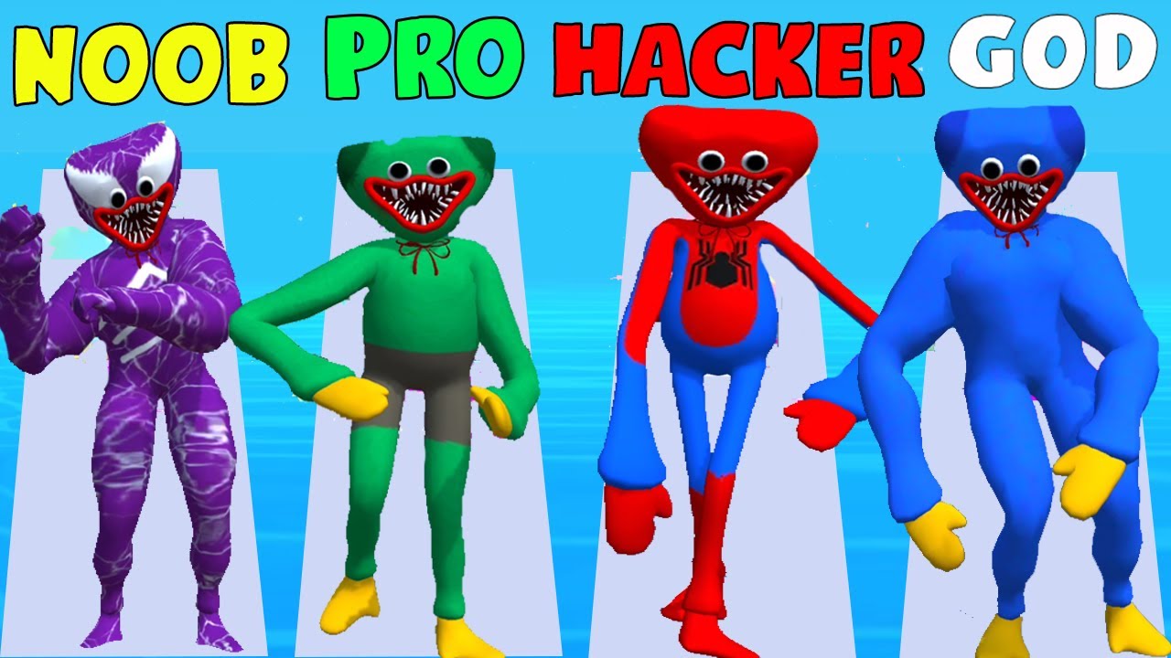 NOOB vs PRO vs HACKER vs GOD in Monster Run 3D