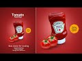 Photoshop tutorial  tomato ketchup poster design