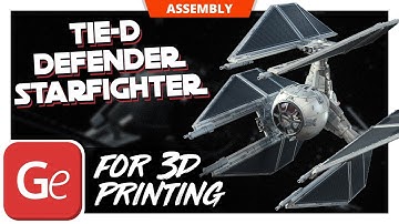TIE-d Defender Starfighter 3D Printer Files | Assembly by Gambody