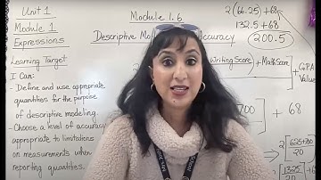 Unit 2--Module 1.6--Descriptive Modeling and Accuracy--8th Grade  (Expressions)