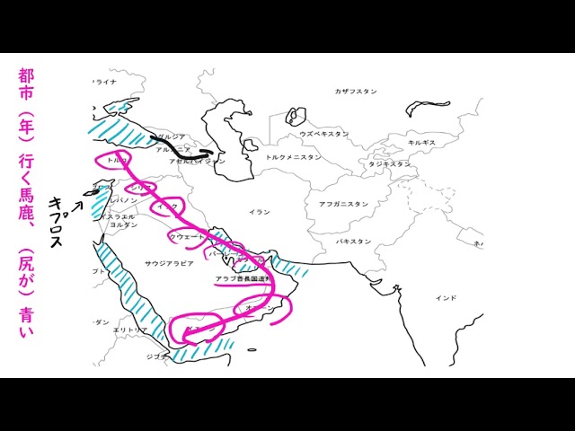 西アジア15ヶ国国名暗記 Youtube