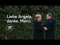 Liebe Angela, danke. Merci.