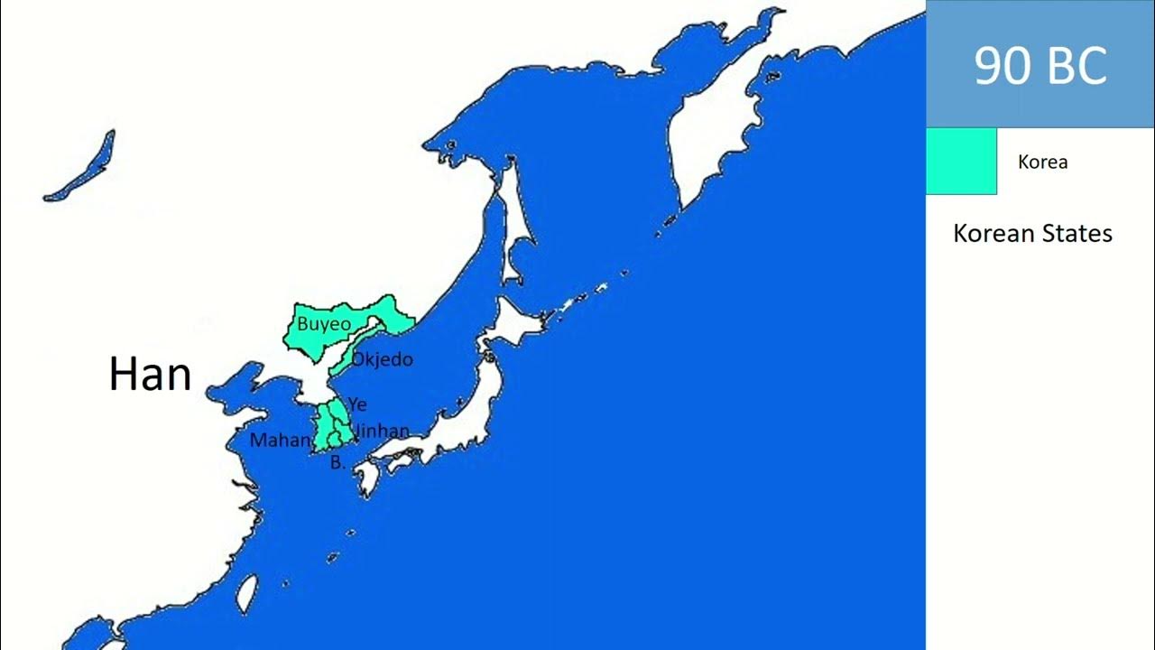 (English) History of Korea on a map YouTube