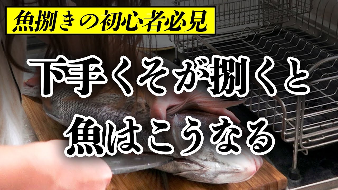 下手くそが捌くと魚はこうなる Youtube