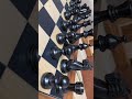 Our Palisander Chess Set with Classic Staunton Chess Pieces.