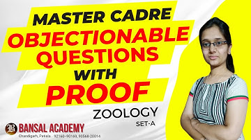 Master Cadre Zoology Objectionable Questions | Reference link in description | Master Cadre 2022