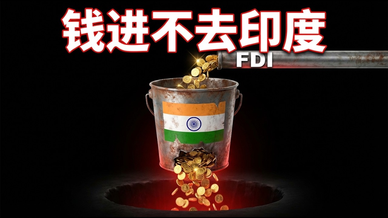 外资撤出中国全去了印度？数据揭秘FDI暴跌96%的真相！莫迪“印度制造”为何这般惨淡？ #印度经济 #外资撤离 #宏观分析