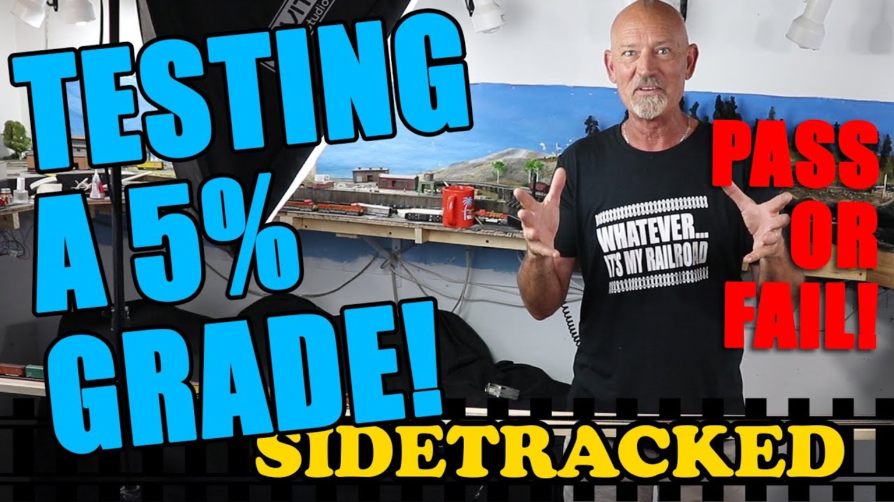 S017: Тестирование 5%-го уклона для макета моей модели железной дороги