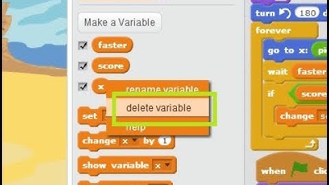 Delete a Scratch variable