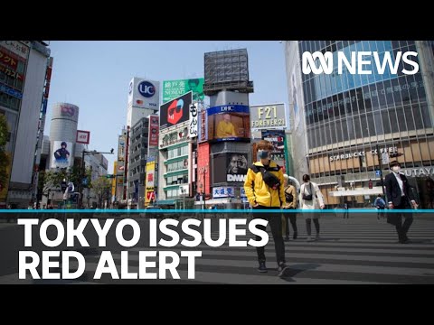 Tokyo issues red alert due to surge in COVID-19 cases | ABC News