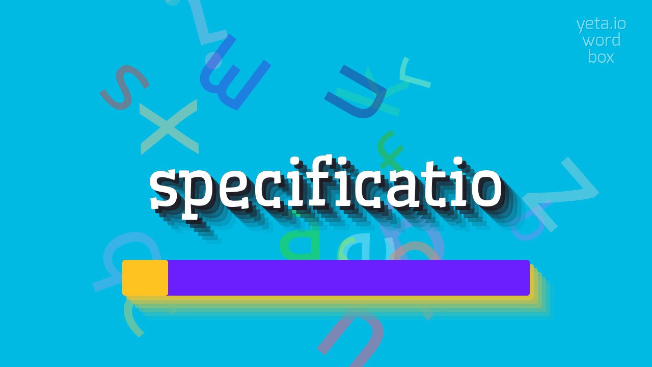 How to say "specificatio"! (High Quality Voices)