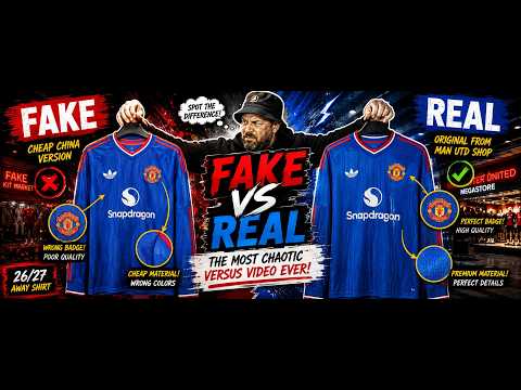 Fake vs Real _ The new Manchester United Away Kit