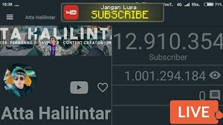 Detik-Detik Atta Halilintar 13 Juta Subscriber (Iseng-iseng)