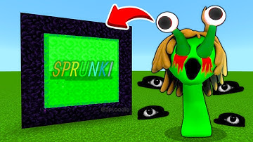 How To Make A Portal To The VINERIA GREEN SPRUNKI Dimension in Minecraft PE