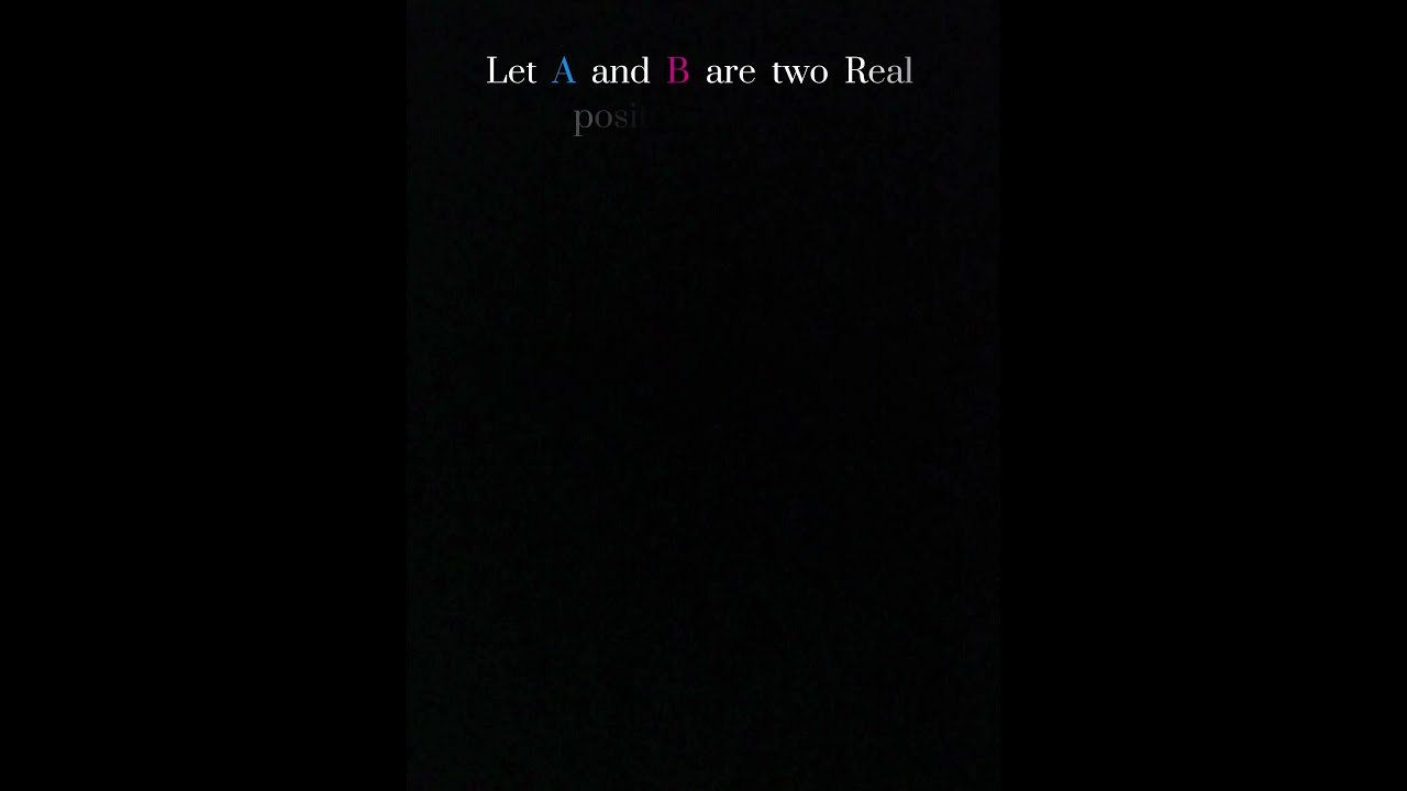 PROVE OF AM-GM INEQUALITY