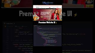 Premium Online Course Website UI ⚡ #shorts