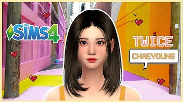 The Sims 4 : CAS + Full CC List - Chaeyoung (Twice) | PRIMROSE SIMS #CreateASim 🌼  // 심즈 4 : 트와이스 챼영