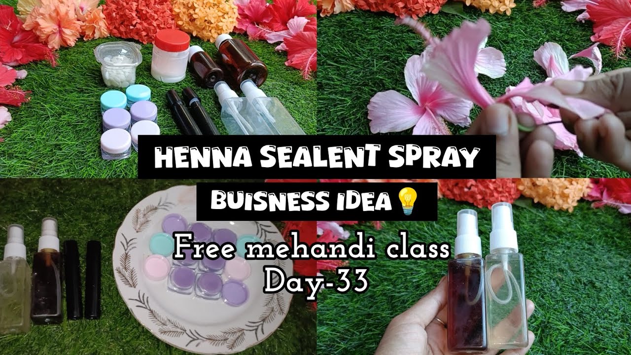 How to make henna Sealent spray | Henna after care sealent spray | tamil | Day-33| Asya creation