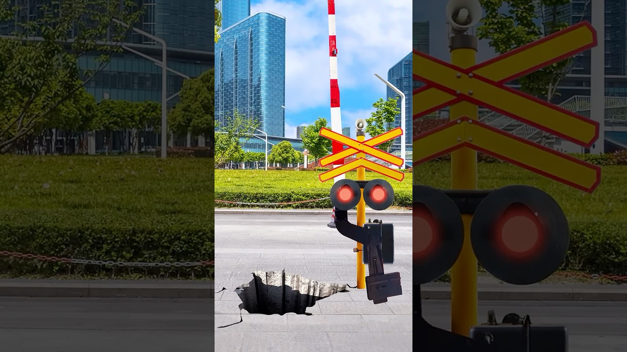 The Railroad Crossing That Avoids Holes in the Ground 