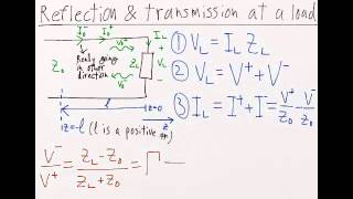 Reflection and transmission at a load