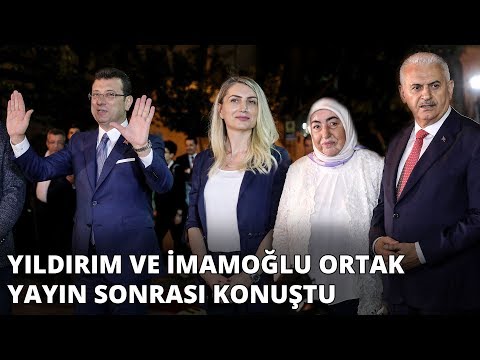 Binali Yıldırım ve Ekrem İmamoğlu ortak yayın sonrası konuştu