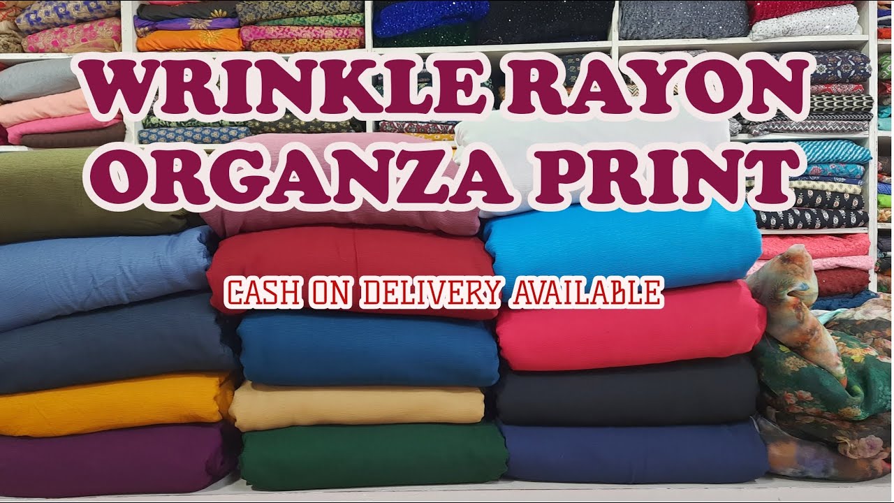 Wrinkle Rayon Organza Print Online Purchase Running Materials D