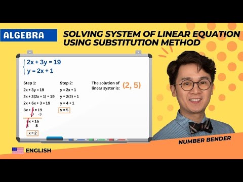 Video lesson: Substitution Method Worksheet (English lesson)