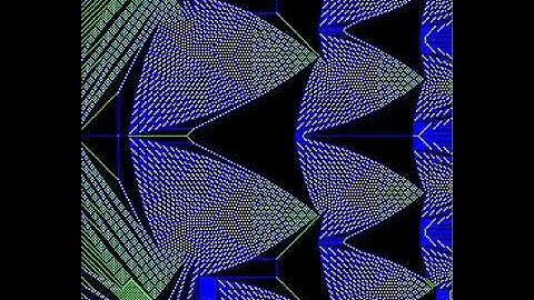 Sandpile dynamics induced by H3a=i^3-3ij^2 starting from C=3 on a 255x255 square