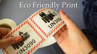 UN 3090 Lithium Battery Labels