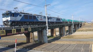 EF64 1013+1018+タキ 臨8084レ 新守山駅~大曽根駅間通過